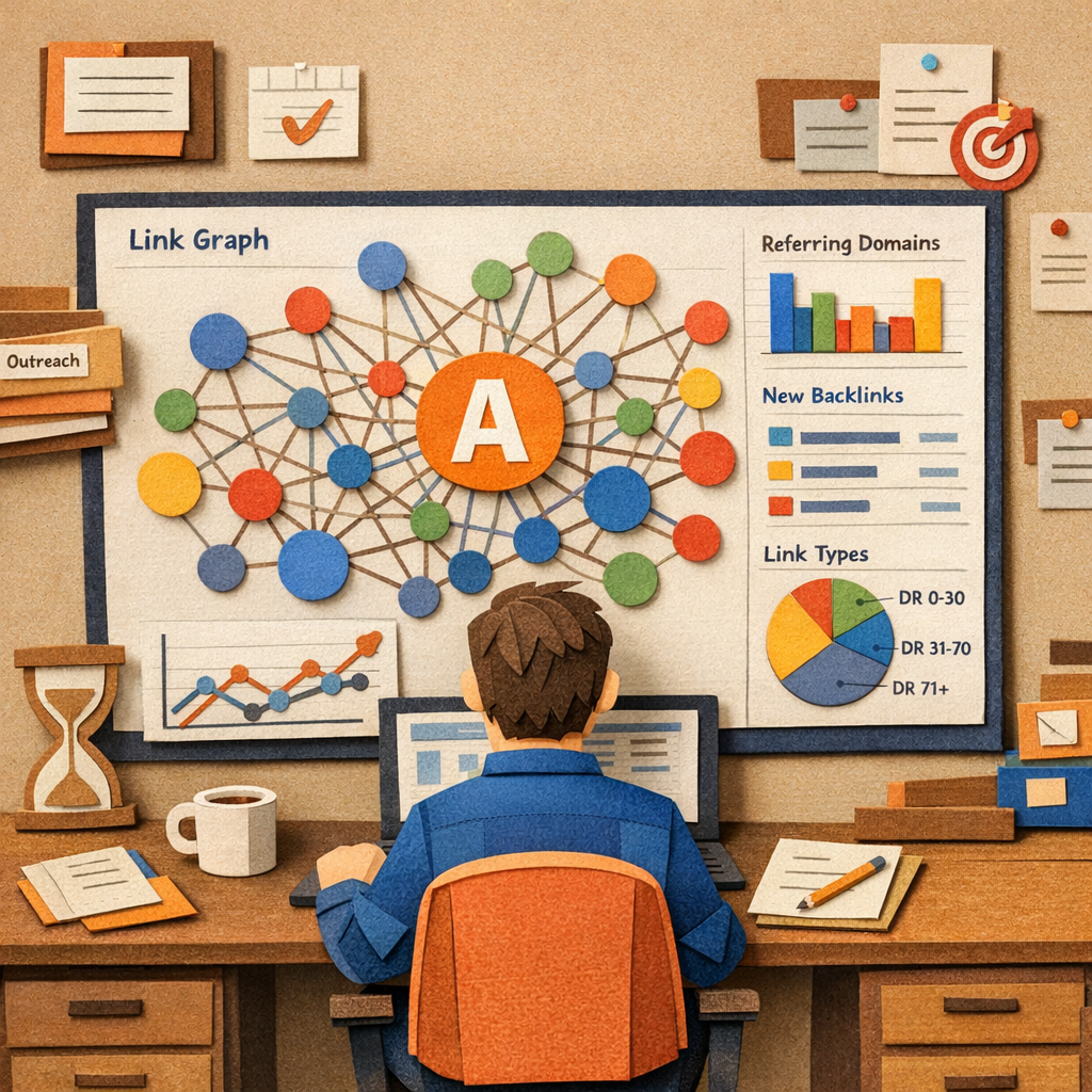 Ahrefs outreach data visualization