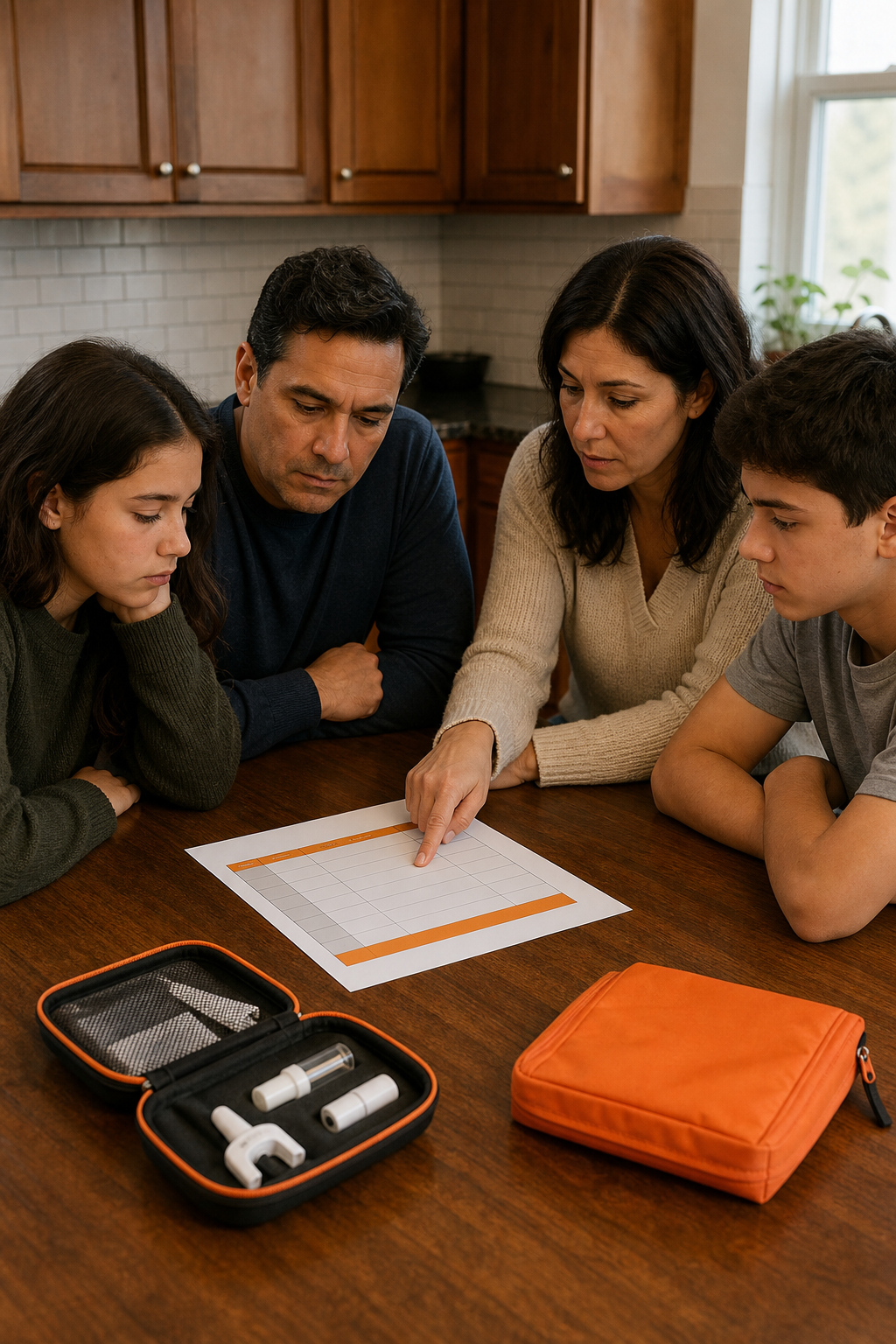 family opioid overdose communication plan visual