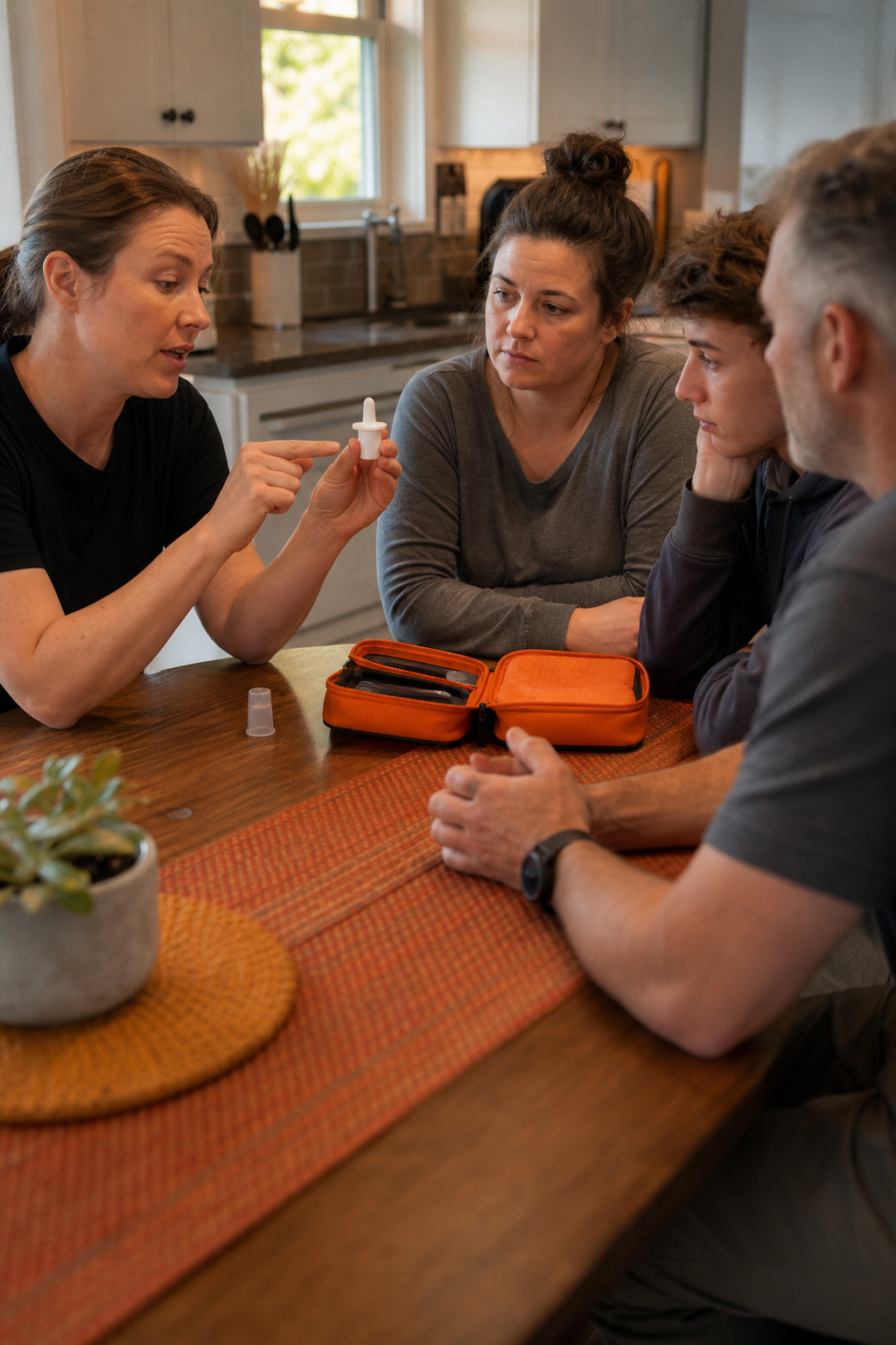 family learning naloxone use at home