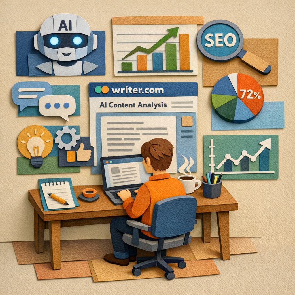 "writer.com AI content analysis interface"