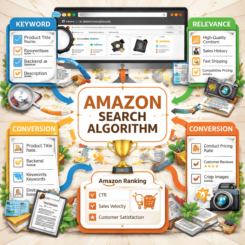 amazon marketplace seo consulting diagram.
