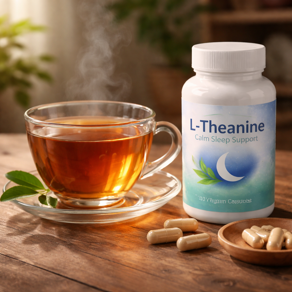 L‑Theanine supplement for calm sleep.