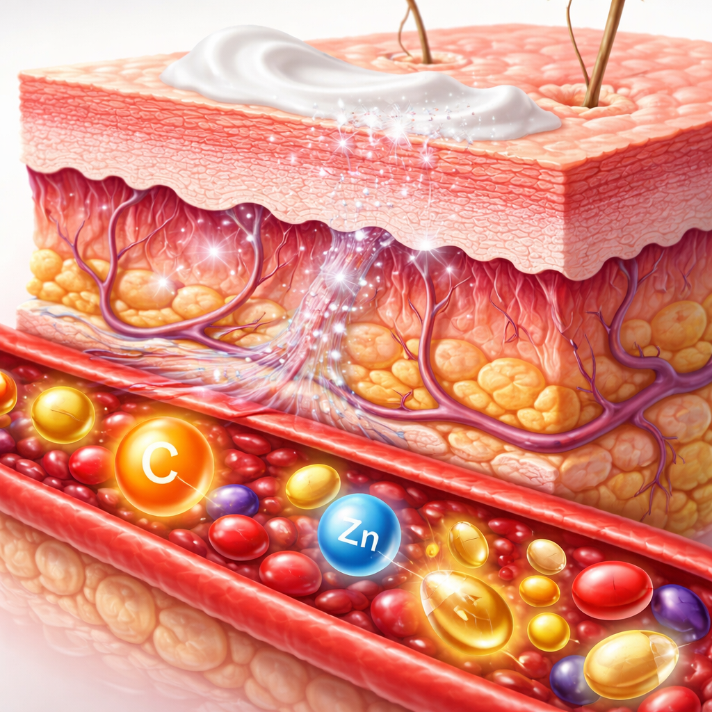 skin layers with supplement synergy