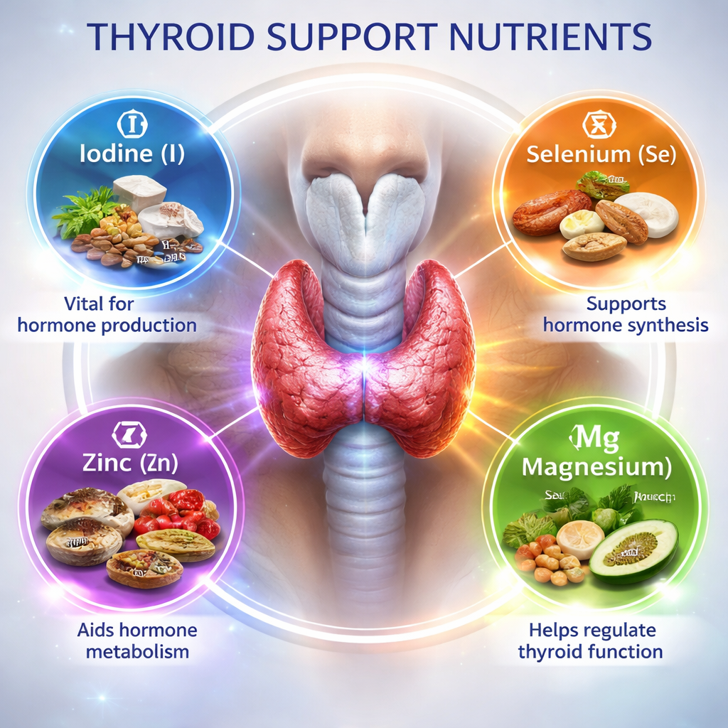 thyroid support nutrient diagram