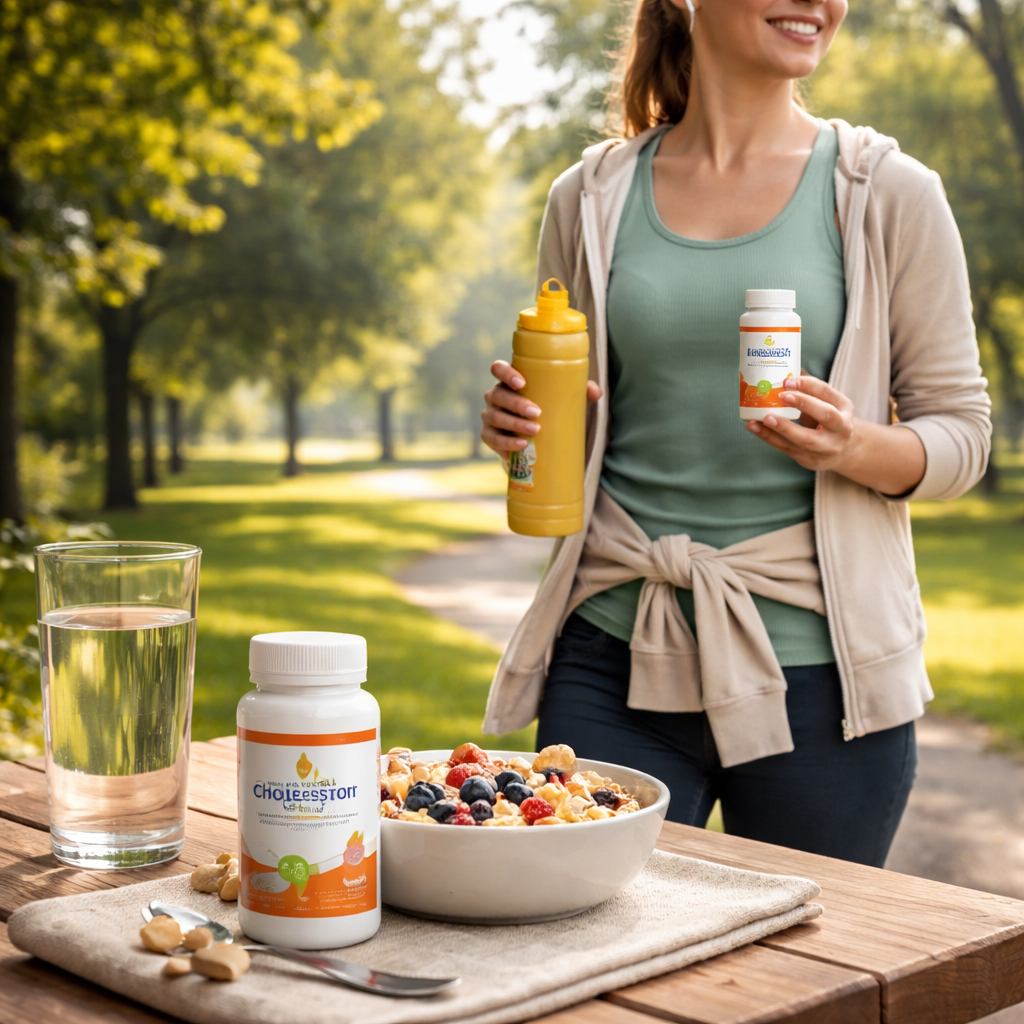 Lifestyle integration of cholesterol‑supporting supplement