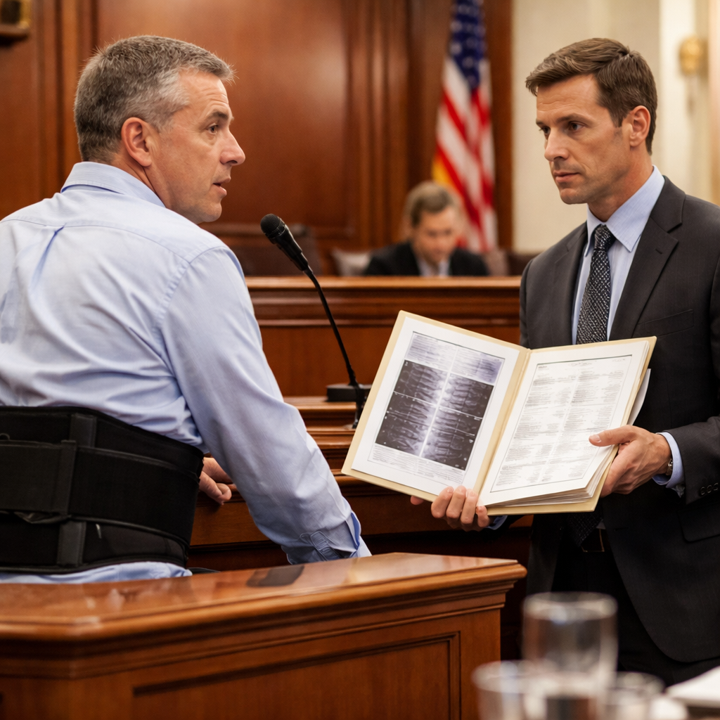 trial preparation for back injury claim