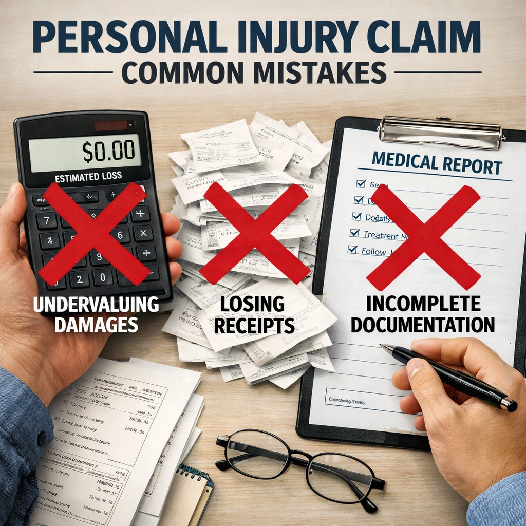 personal injury claim common mistakes visual