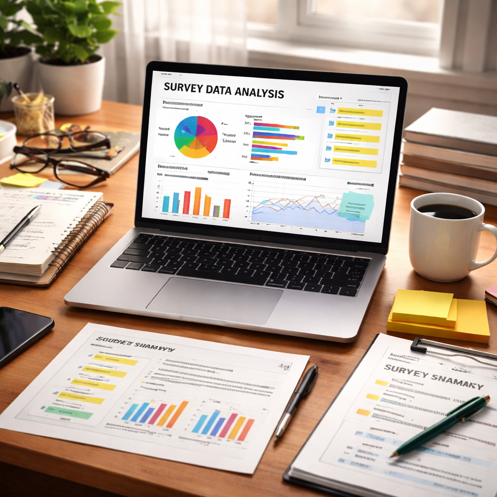 Survey data analysis workspace for nonfiction book concept refinement