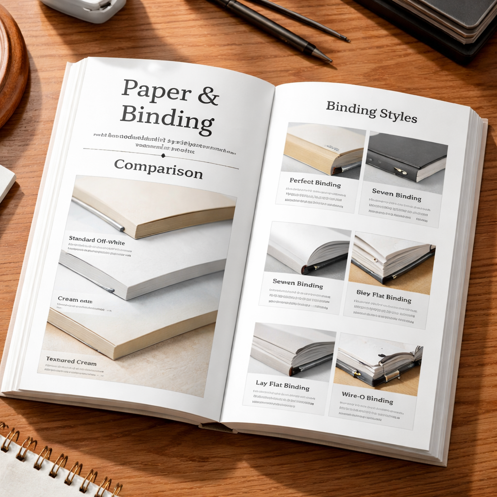 high‑quality nonfiction book paper and binding comparison