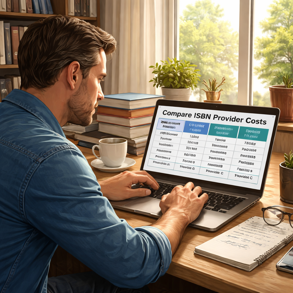 author comparing ISBN provider costs and royalties