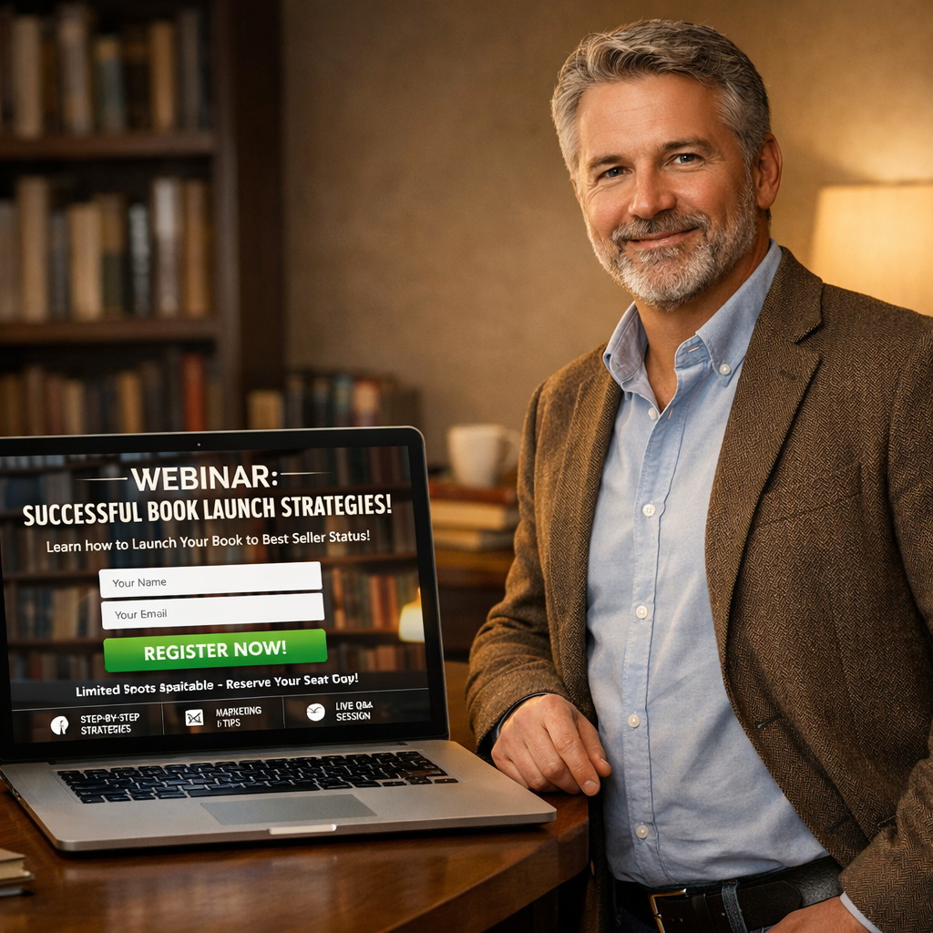 webinar funnel setup for book launch