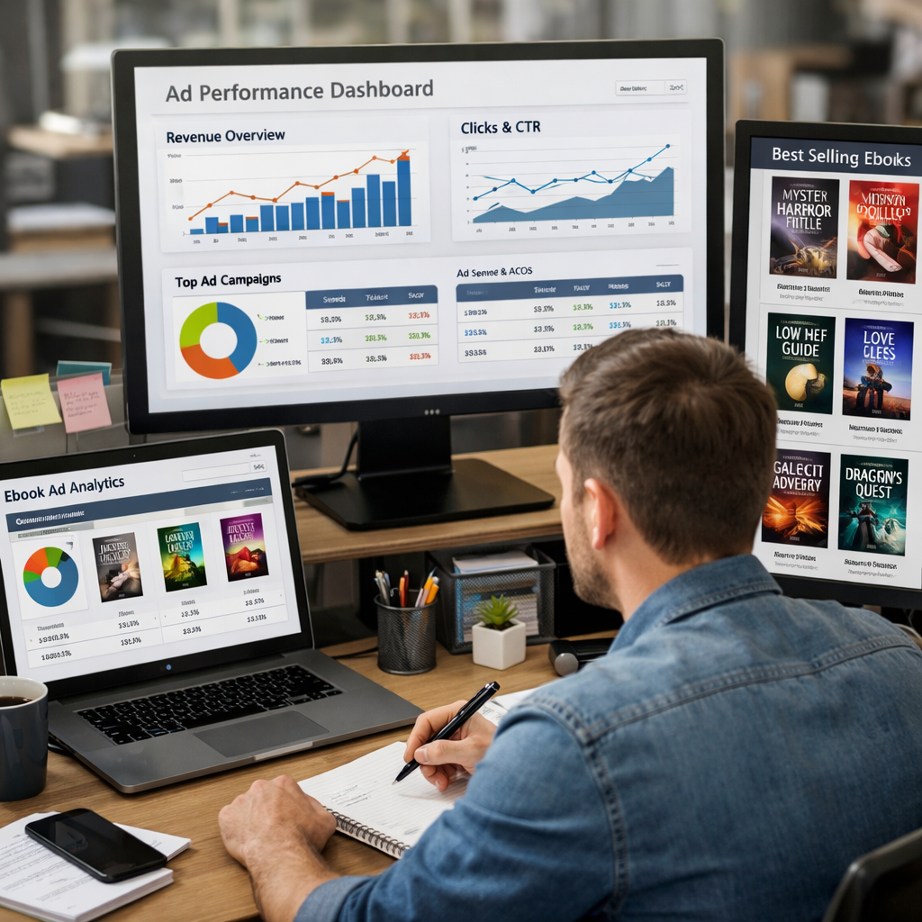 ebook retailer advertising management data overview