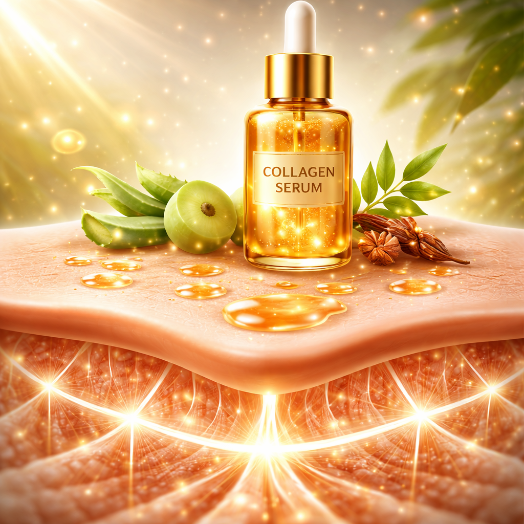 ayurvedic collagen serum for skin elasticity