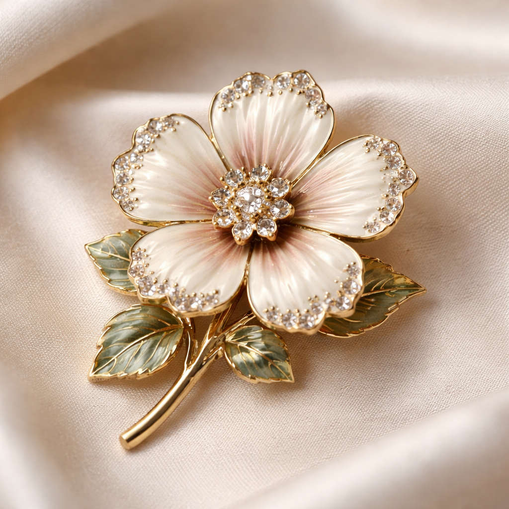 vintage brooch for affordable wedding jewelry
