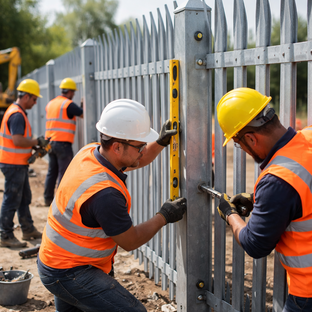 high-security fence installation process