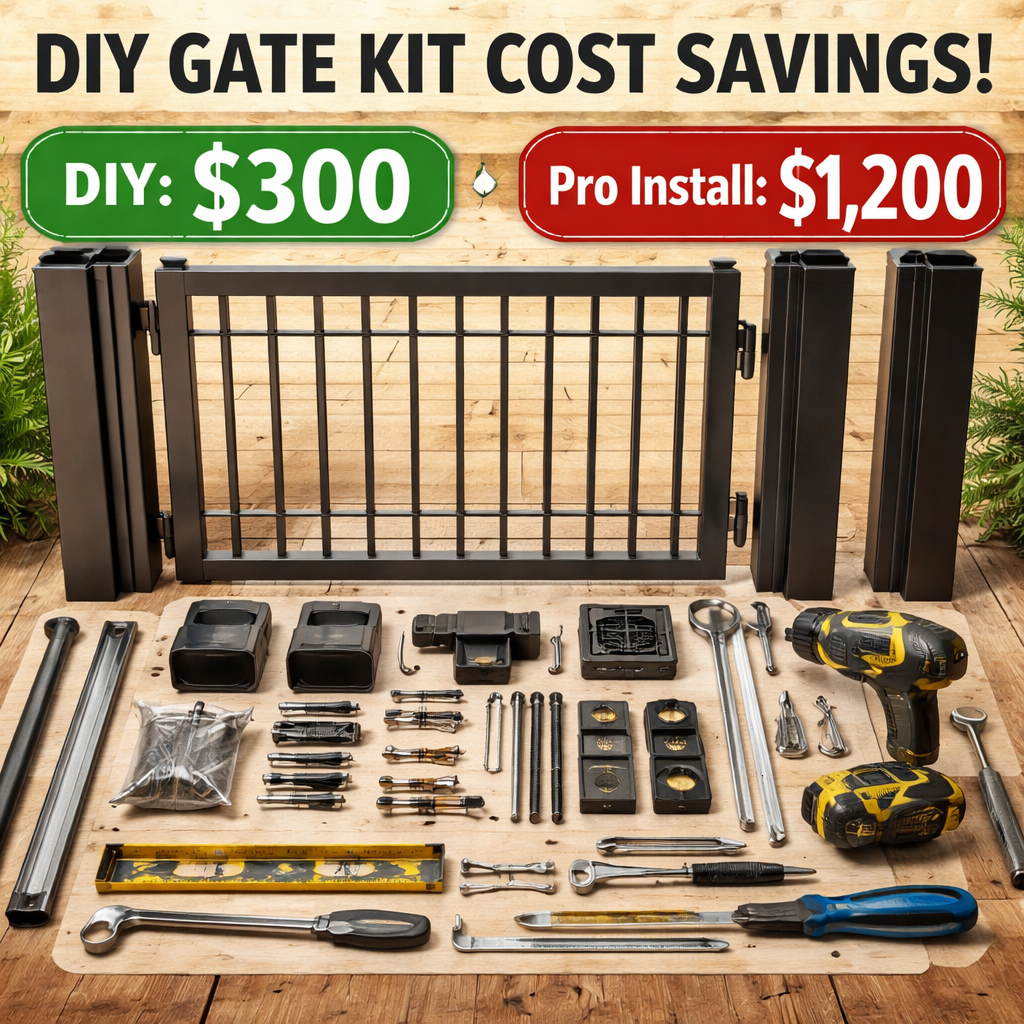 DIY gate kit cost comparison