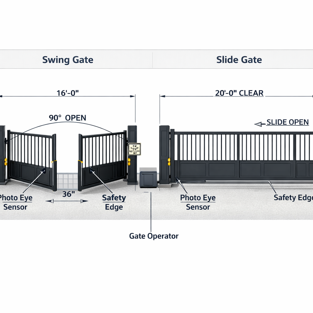 custom security gate design CAD model