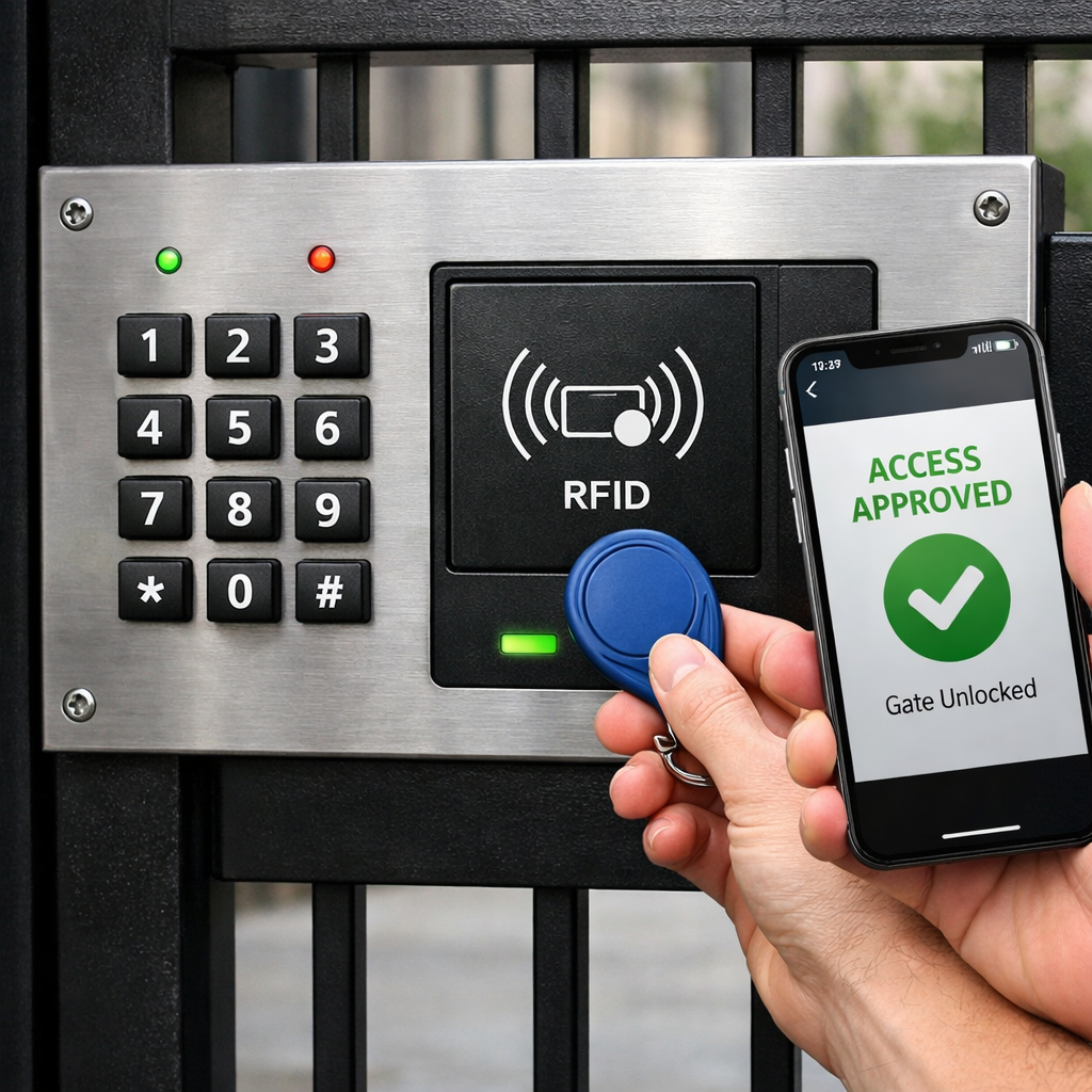 access control integration for custom security gate design