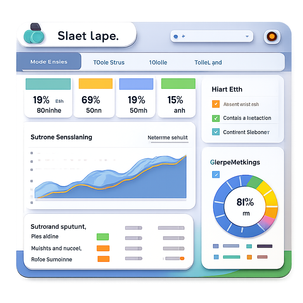 white label SEO dashboard design layout illustration