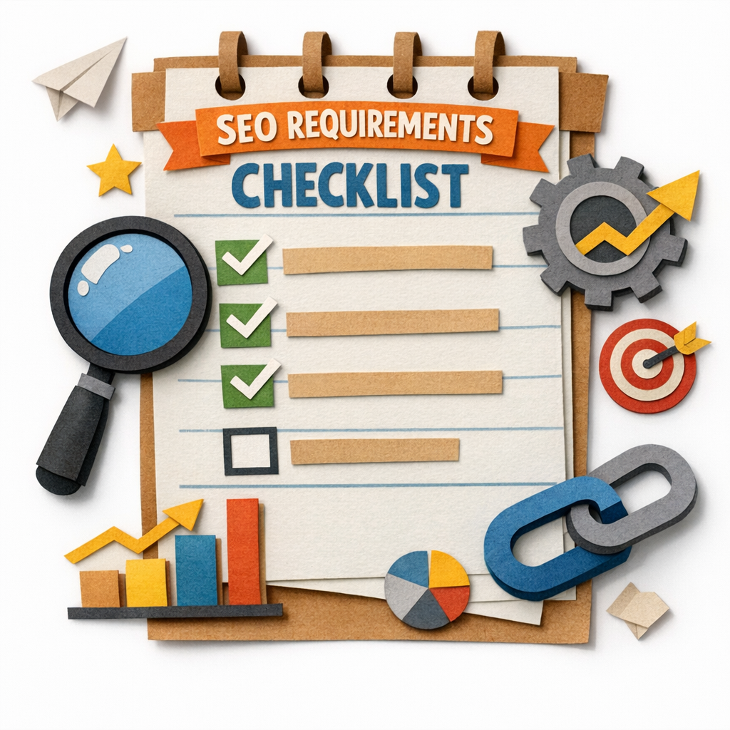 private label SEO requirements checklist visual