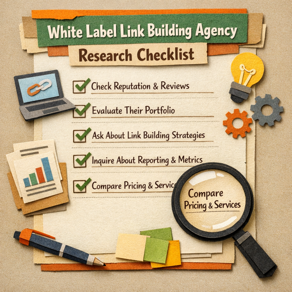 white label link building agency research checklist