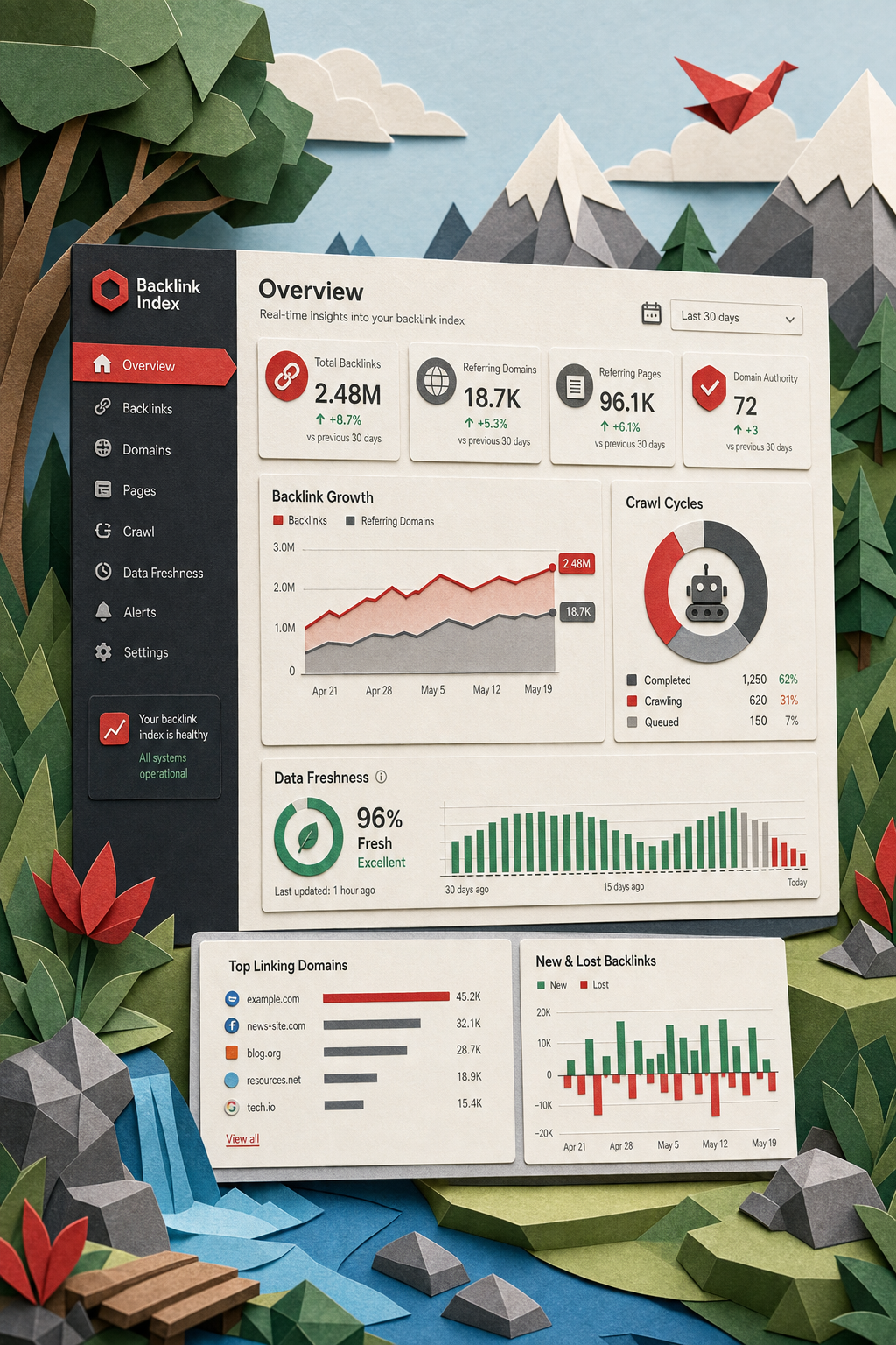 backlink index visualization