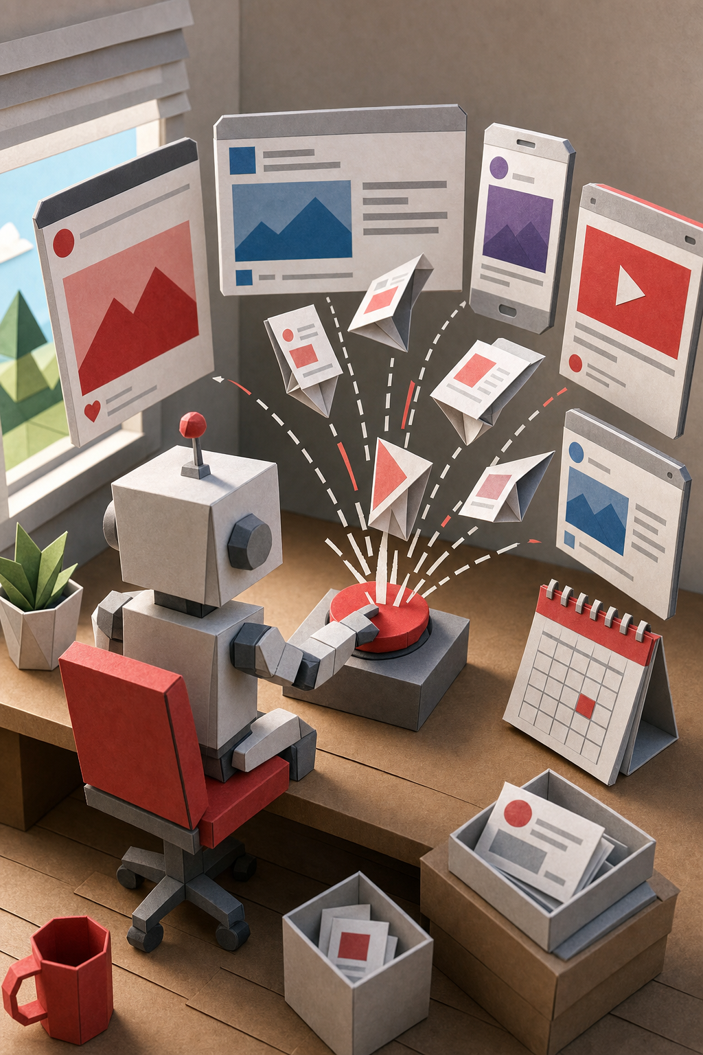 automate social media publishing with Distribb from a content calendar.