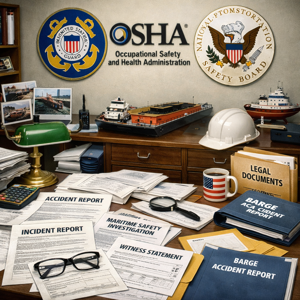 barge accident support agencies