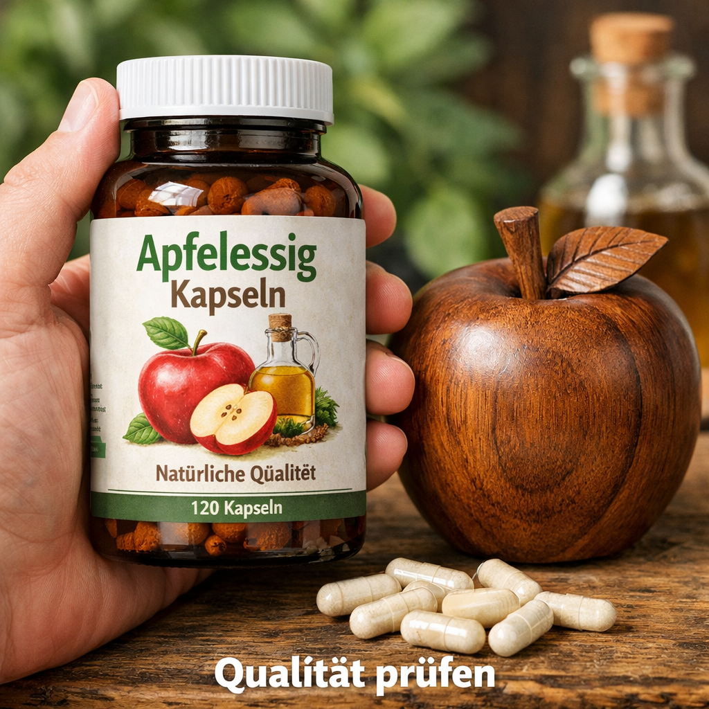 Apfelessig Kapseln Qualität prüfen