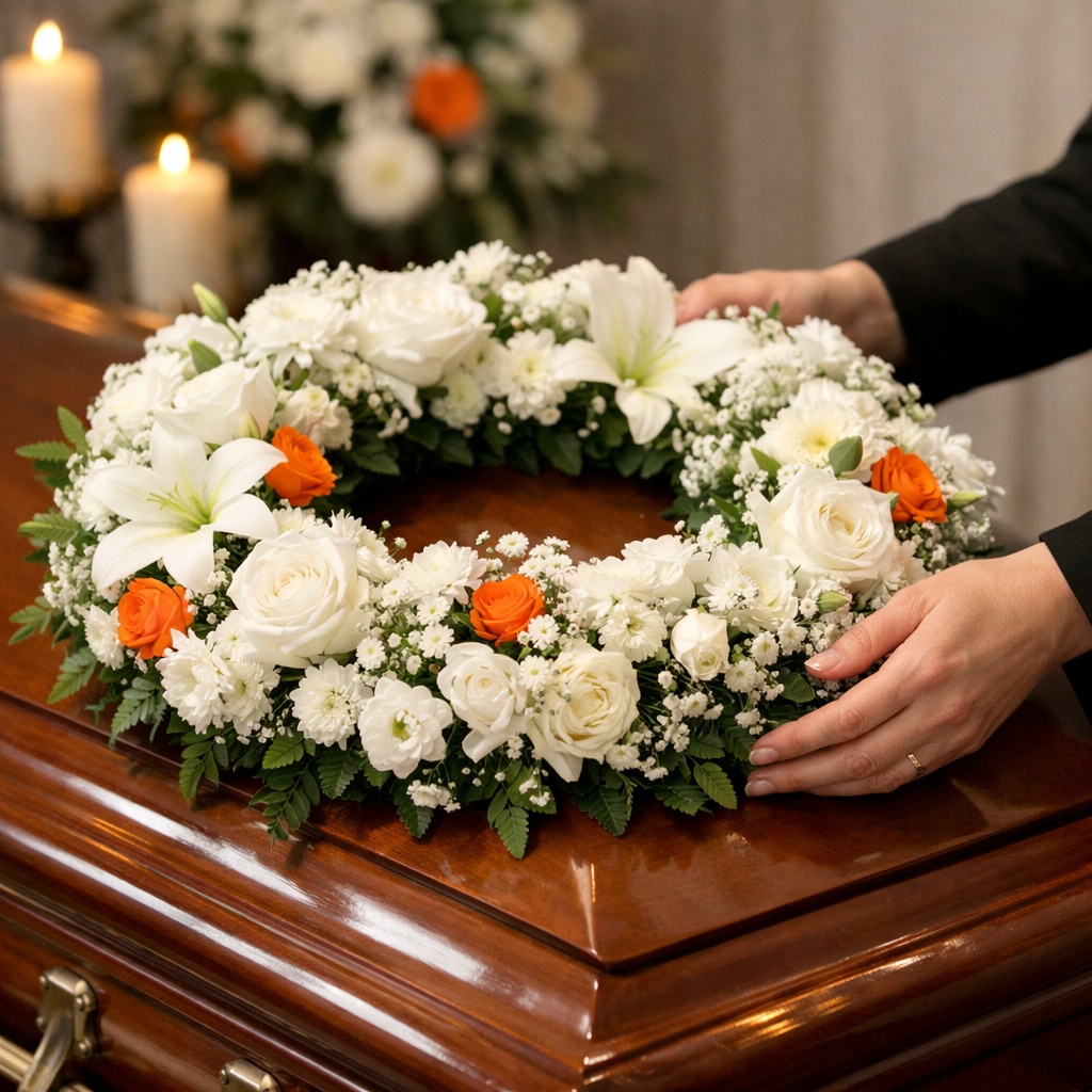 sympathy flowers Hallandale funeral arrangement