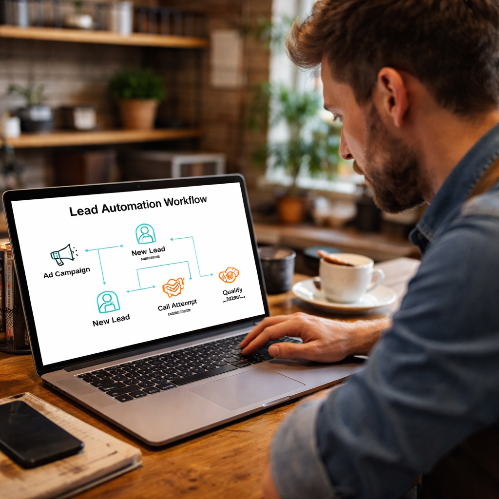 lead automation workflow illustration