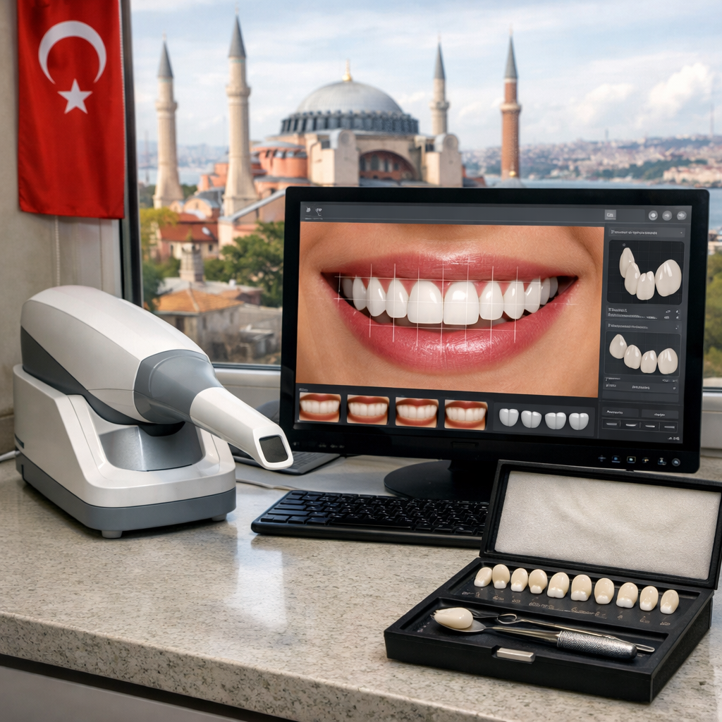 Hollywood smile procedure setup in Turkey