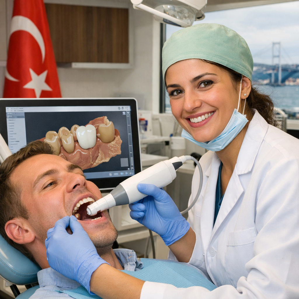 Zirconia crown dental treatment in Turkey