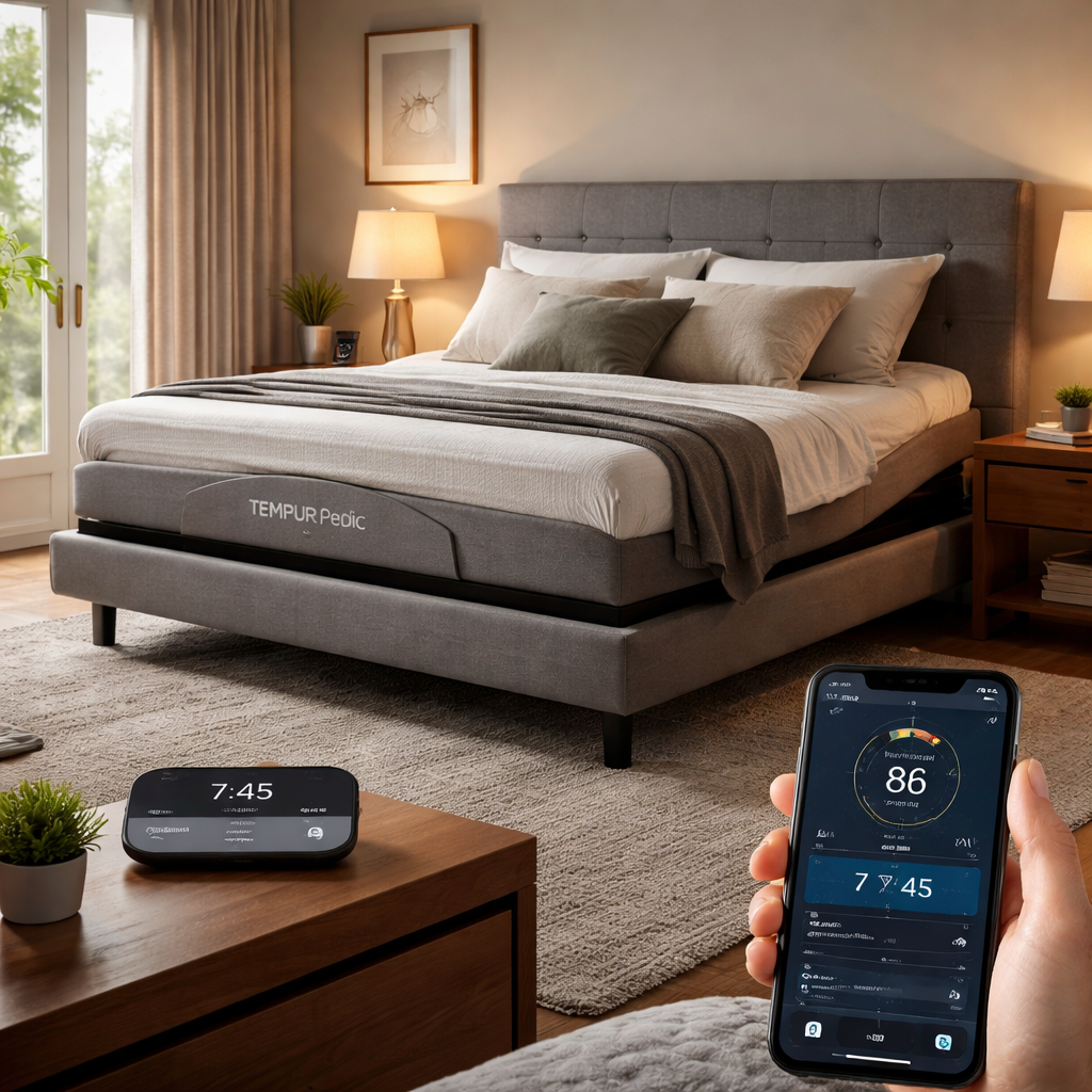 tempur pedic sleeptracker ai monitor setup scene