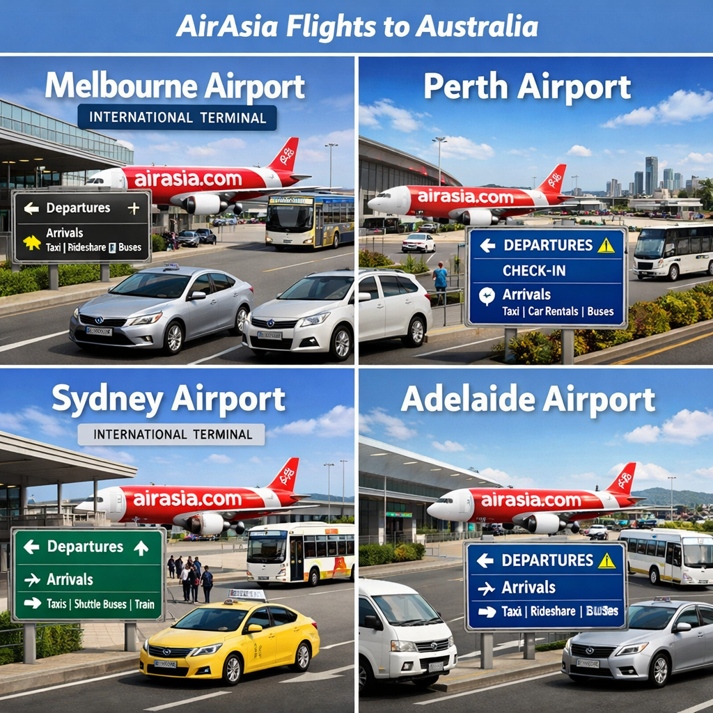 Australian airport guide for AirAsia flights to Australia