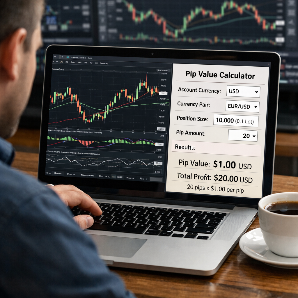 forex pip value calculator visual guide