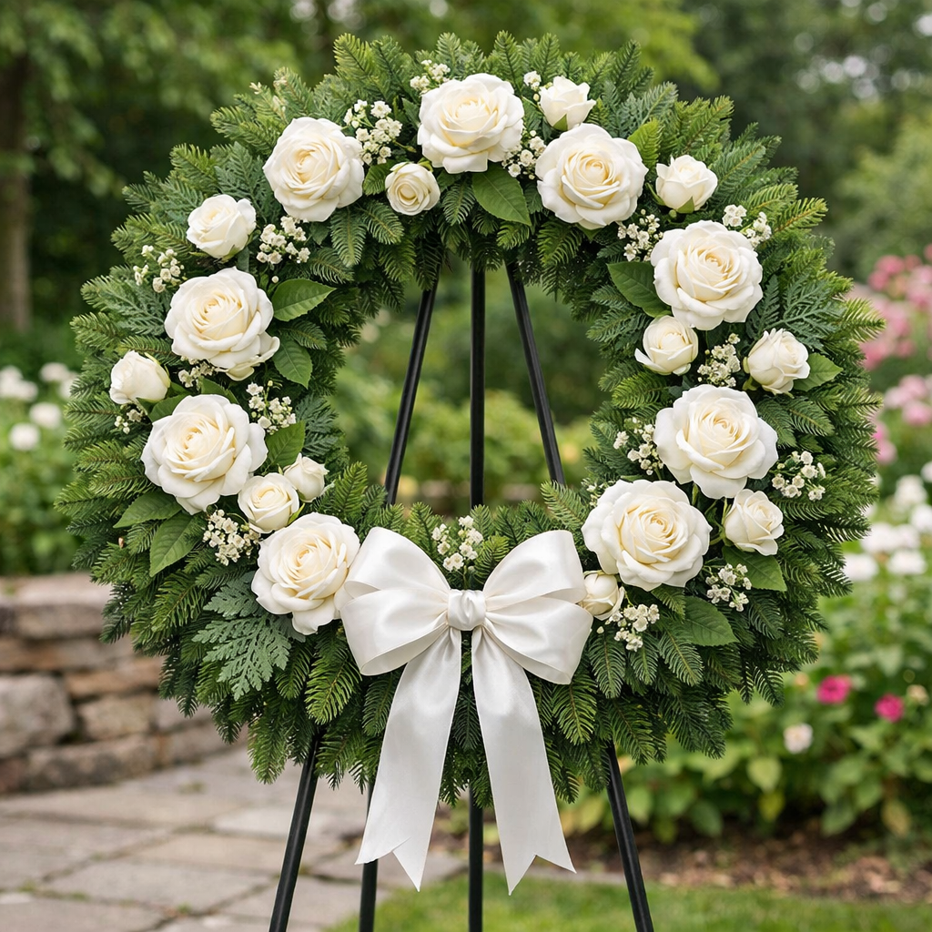 eco‑friendly artificial funeral wreath design for lasting tribute