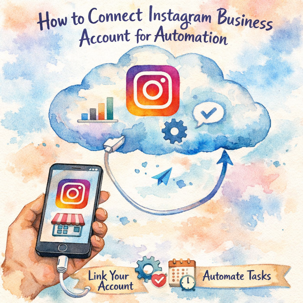 how to connect Instagram Business account for automation