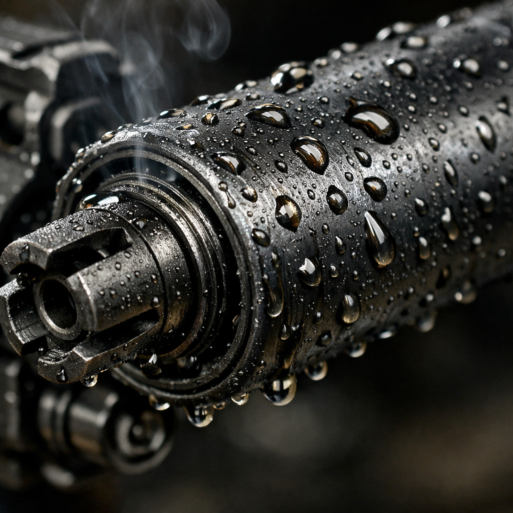 heat‑resistant gun oil application