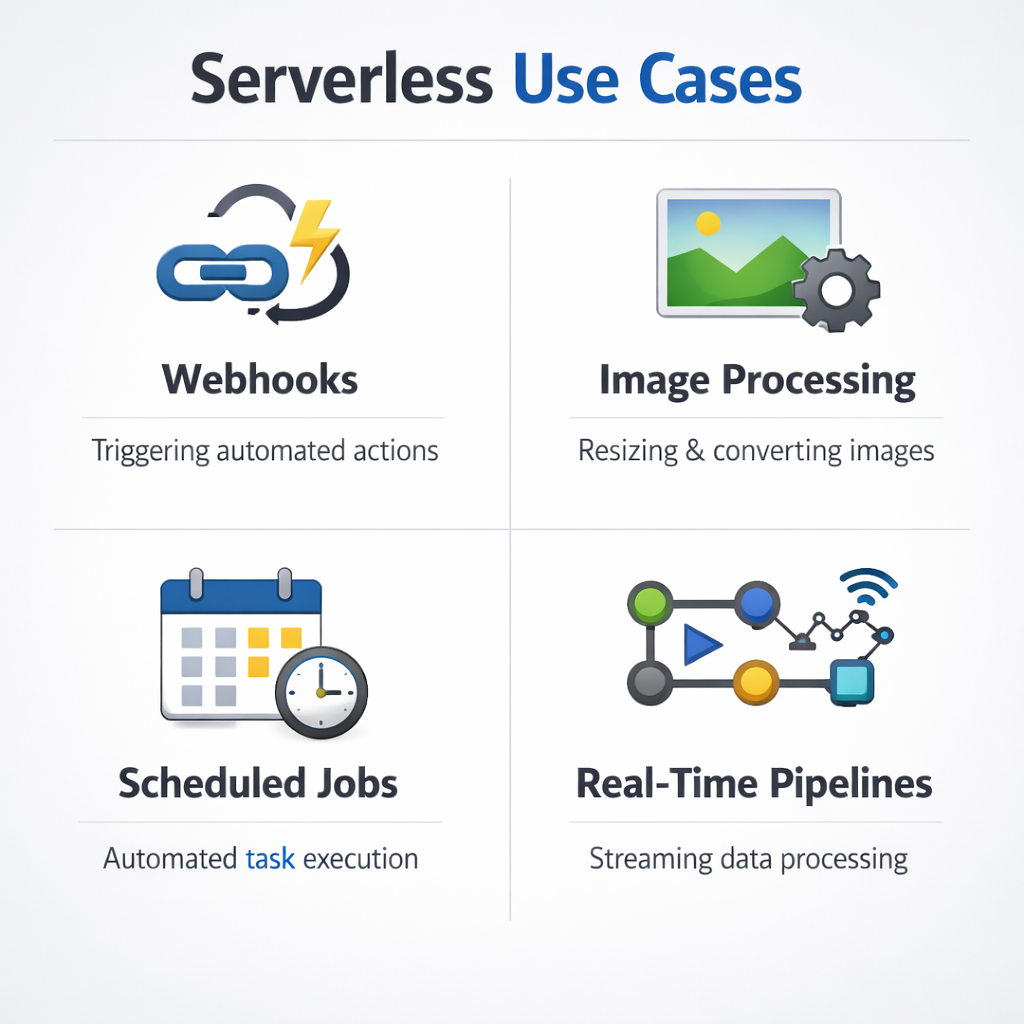 serverless use case comparison visual.