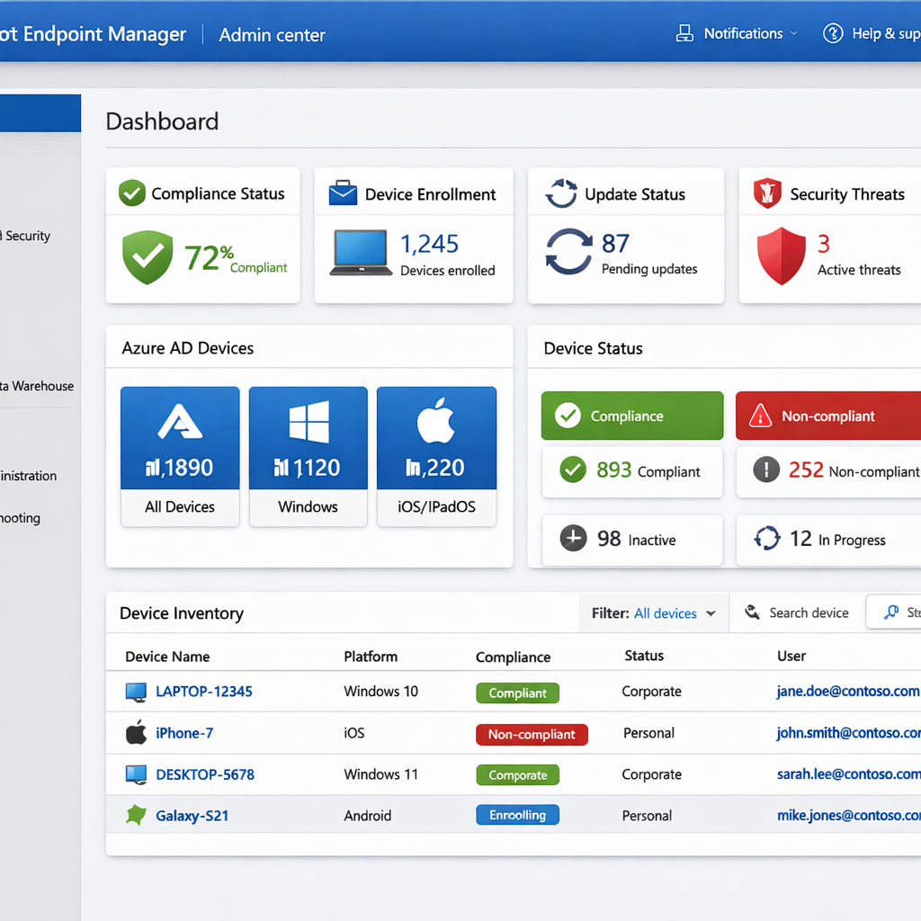 Microsoft Endpoint Manager admin portal