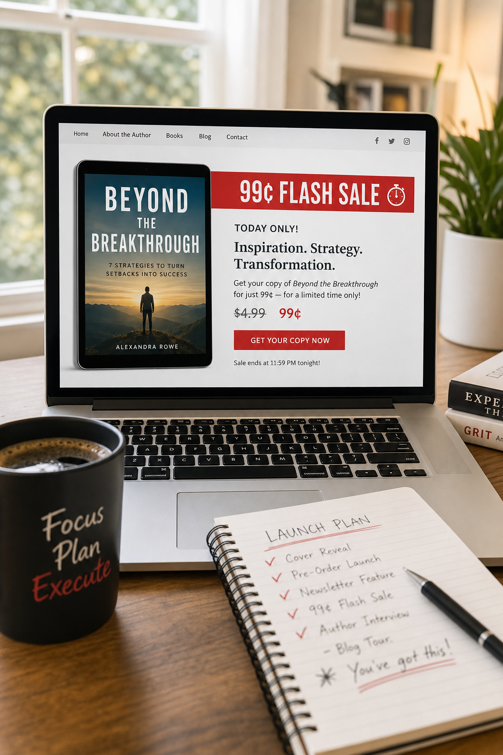 author book launch 99 cent flash sale example