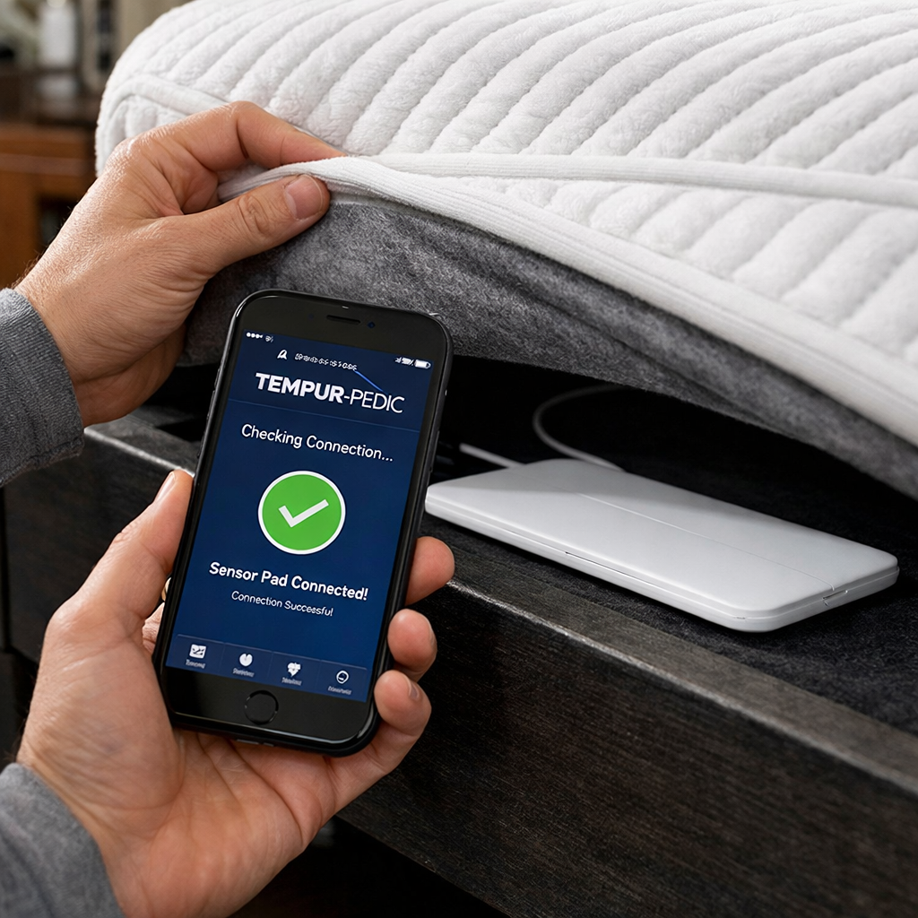 tempur pedic tracker connection check