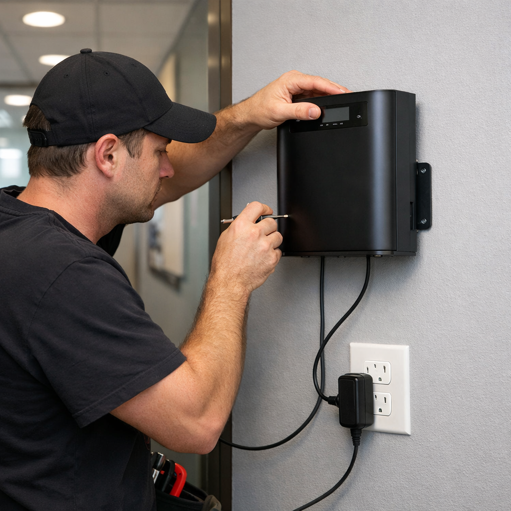 commercial aroma diffuser installation