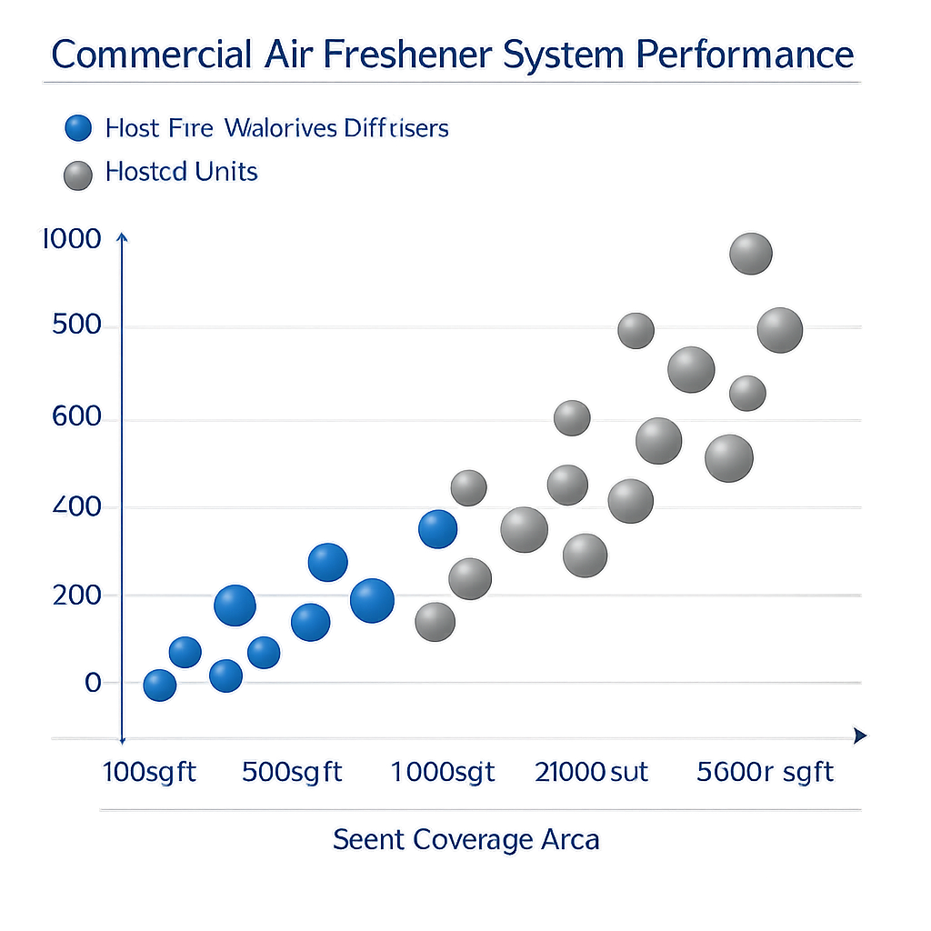 commercial air freshener system performance chart