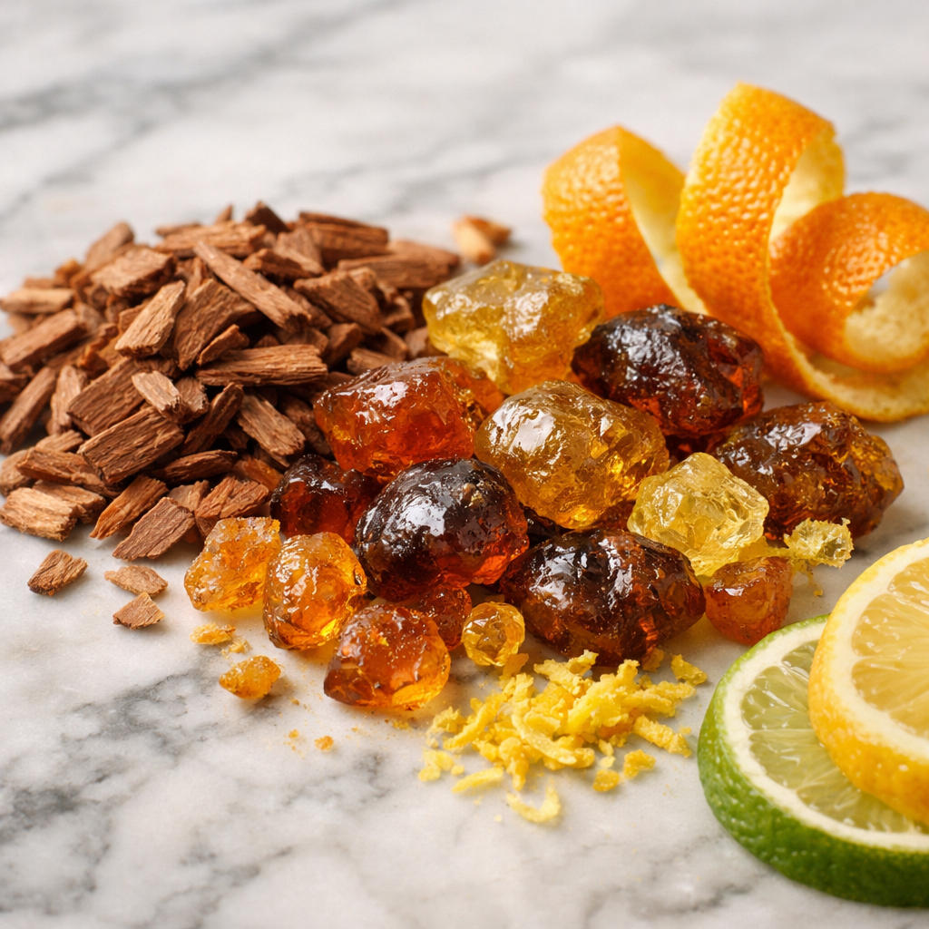 hotel fragrance ingredient close‑up.