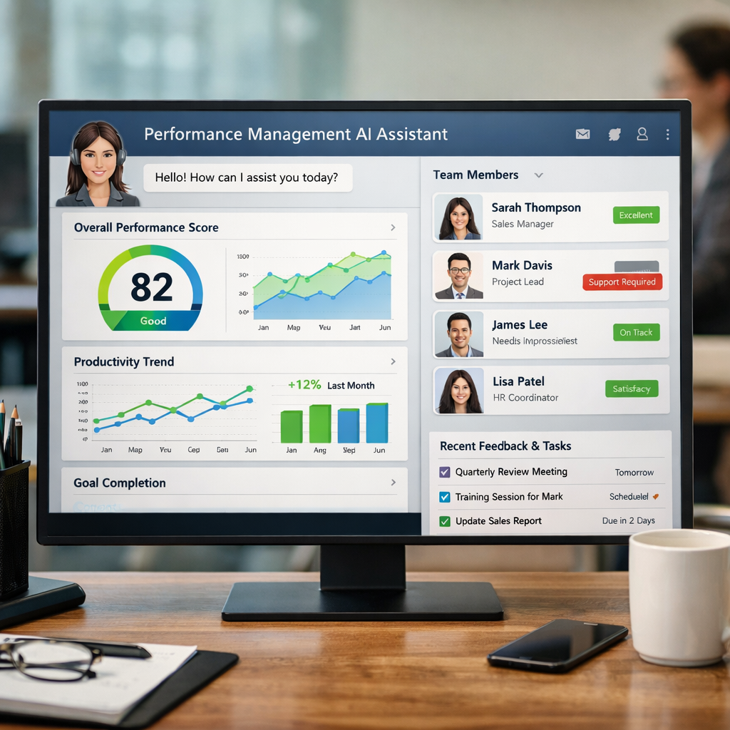 performance management AI agent interface