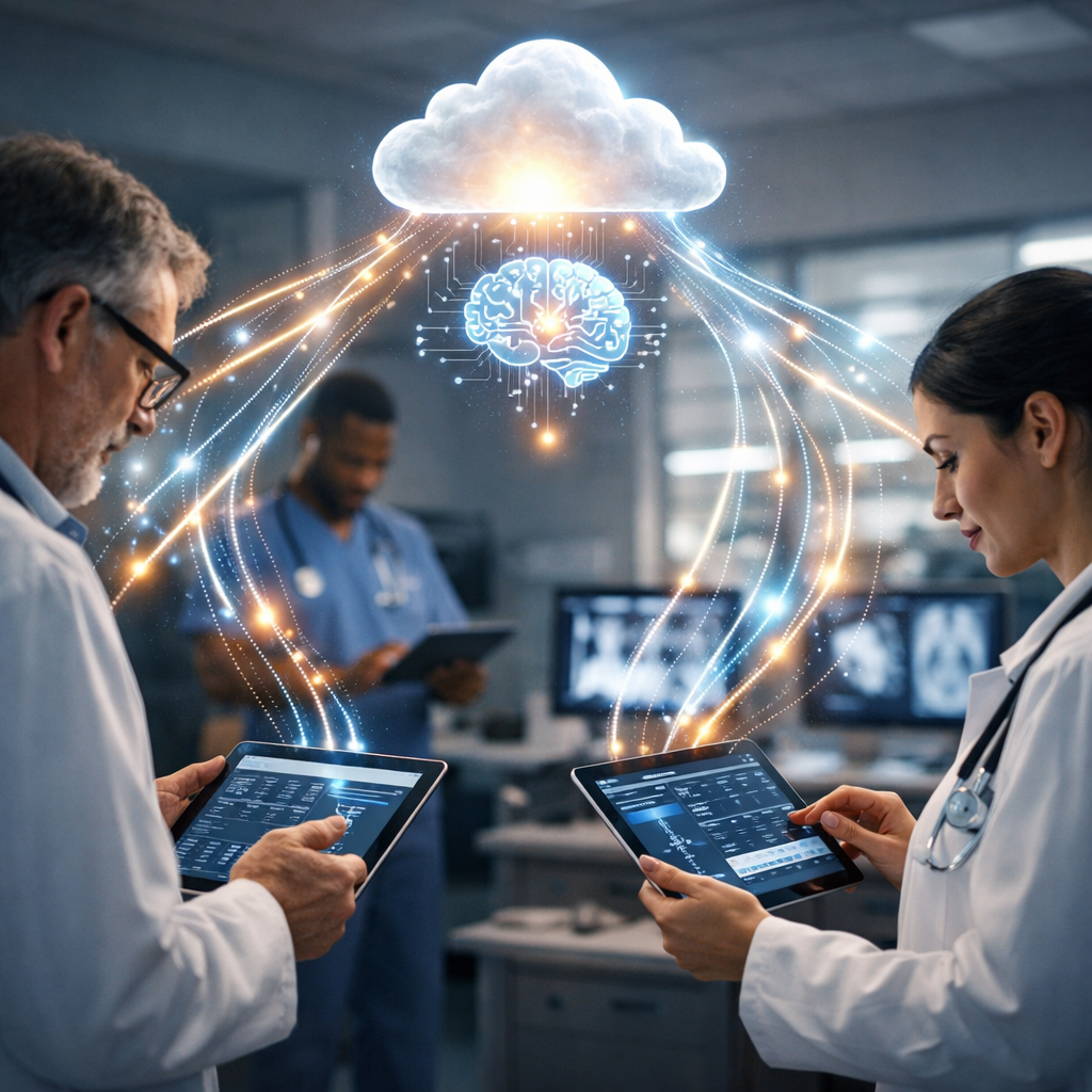 Cloud AI agents powering healthcare workflow