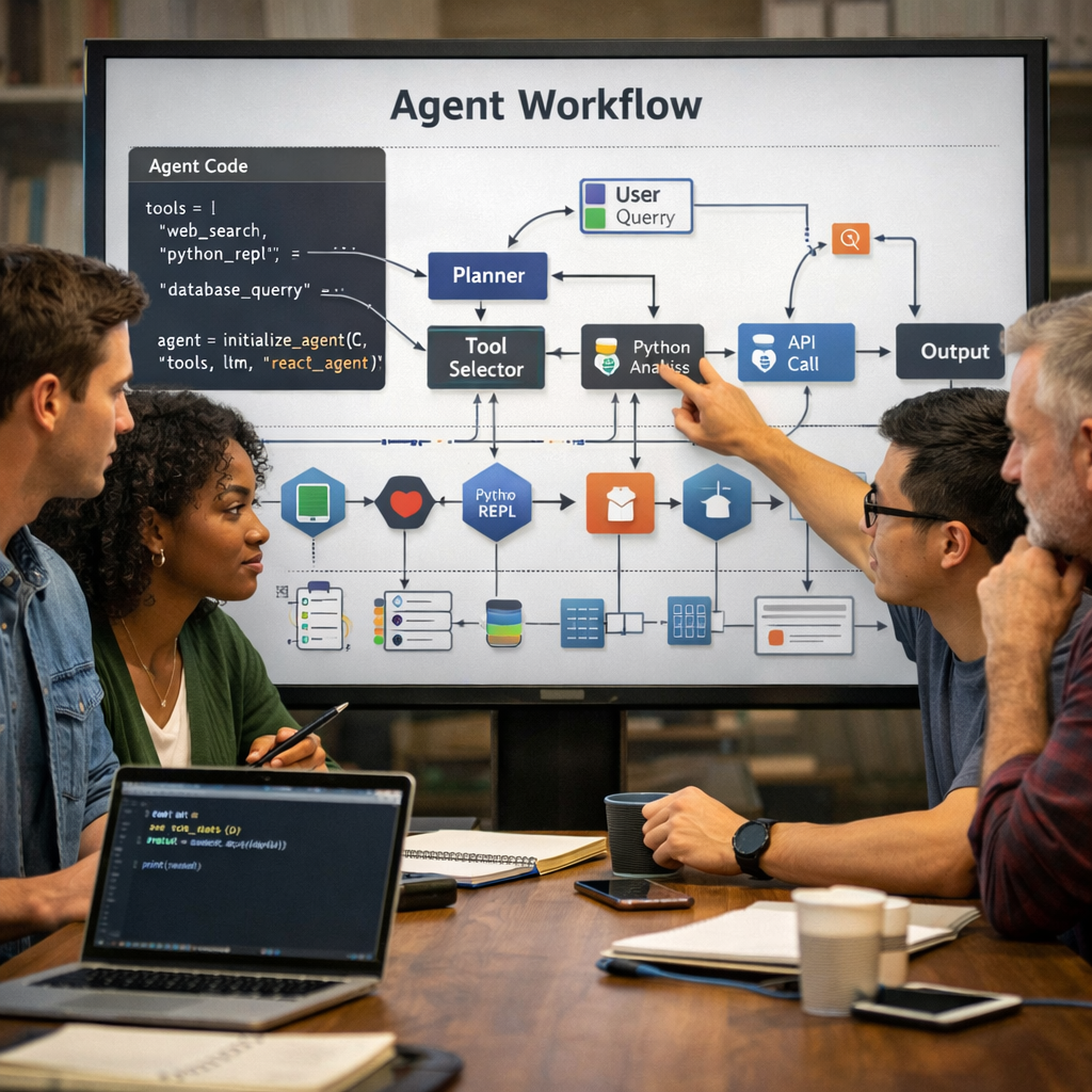 LangChain Hub agent framework visual