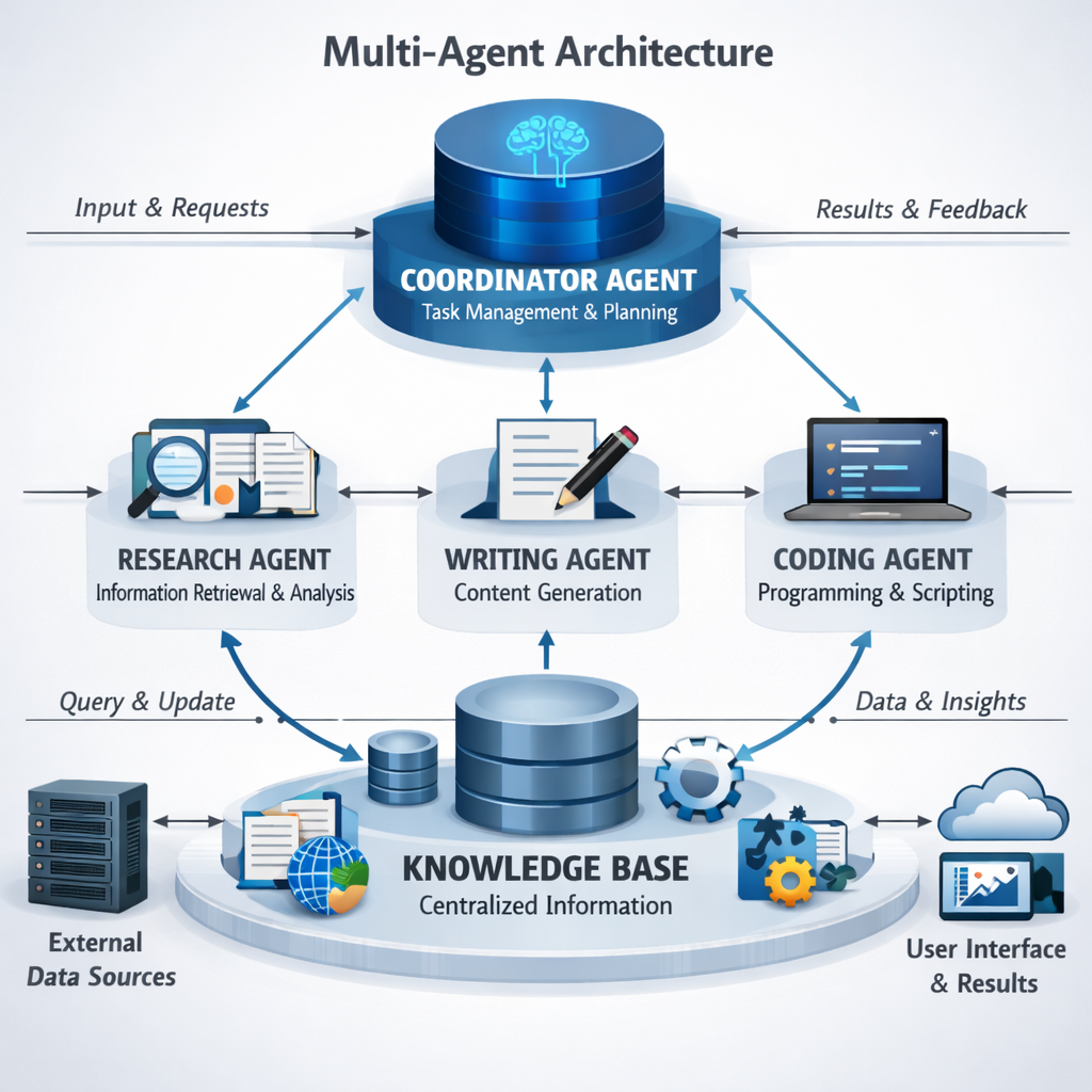 AI agent architecture schematic